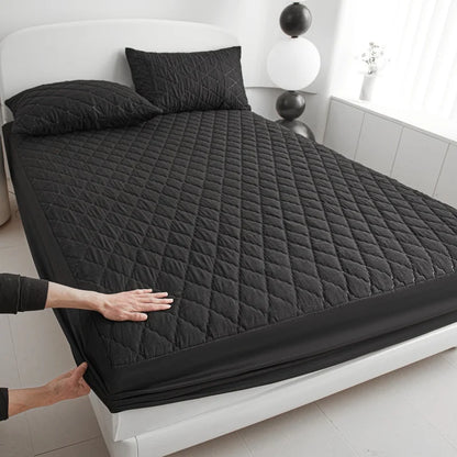 Quilted Thick Waterproof Mattress Cover Mattress Protector Queen King Fitted Sheet Bed Pad Cover Bed Topper ( No Pillow Case)